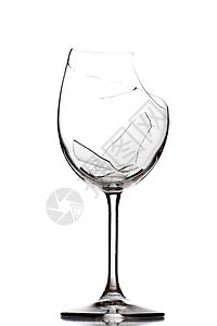 破碎葡萄酒杯损害宏观伤害粉碎水晶玻璃餐具器皿图片
