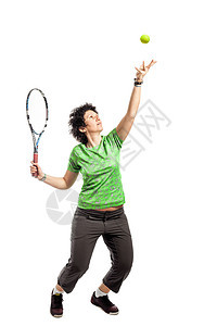 网球玩家女孩爱好球拍乐趣娱乐运动装运动员活动运动女士图片