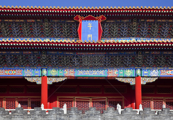 中国北京紫禁市宫 中华北京历史文化红色纪念碑地标城市建筑图片