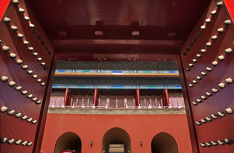 中国北京紫禁城宫 红门关国贡图片