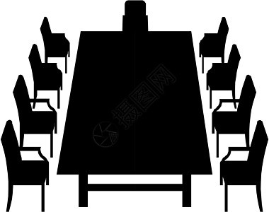 办公桌座位椅子家具木头黑色办公室推介会棕色谈判商业背景图片