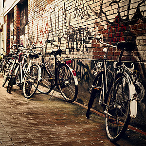 荷兰自行车车街道风景生活城市车轮金属地标旅行车辆假期图片