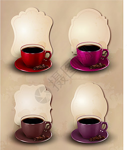 咖啡设计模板 矢量插图小吃送货午餐咖啡店服务艺术巧克力卡片品牌商业图片