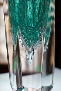 玻璃绿色蓝色气泡材料背景图片