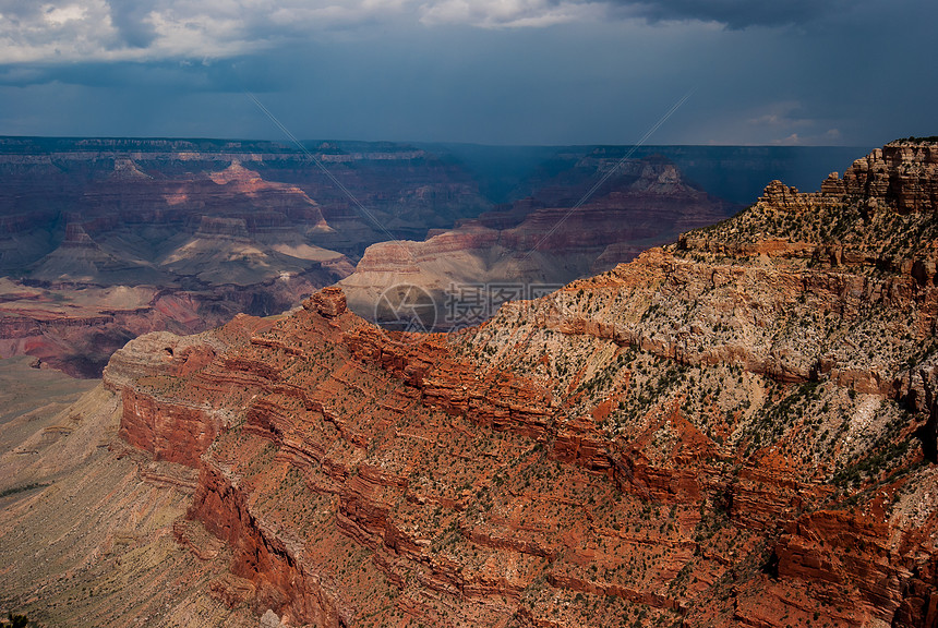 大峡谷北环的暴风雨极限阴影阳光峡谷风暴地形橙子时间天气技术高清图片下载正版图片320827494摄图网