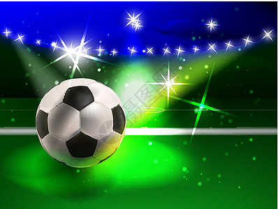 足球比赛运动奇观游戏海报团队娱乐体育场绿色插图背景图片