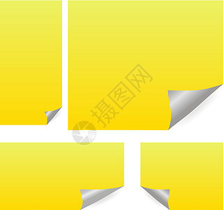 黄色音符记忆记事本框架邮件办公室贴纸邮政空白标签笔记背景图片