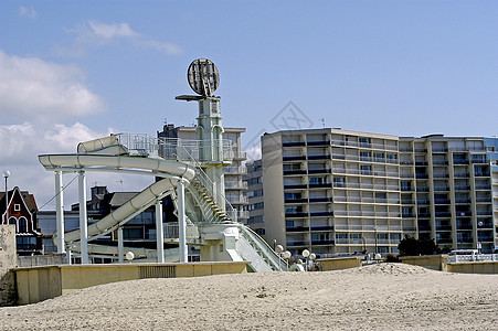 杜格特海滩支撑建筑学海岸风景旅游雪橇假期景观建筑乐趣图片