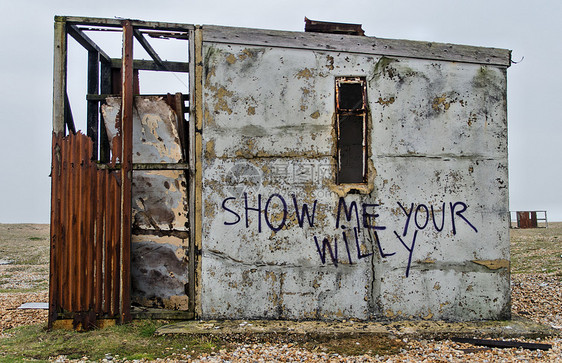 拼贴垃圾卵石标签渔民涂鸦海滩建筑学破坏者小屋图片