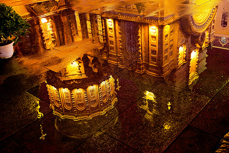 圣索非亚俄罗斯东正教会反思哈尔滨中国城市地标纪念碑公园历史文化反射精神博物馆建筑物背景图片