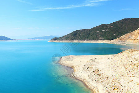 蓄水池太阳水库海浪云景天空损失环境蓝色池塘日落图片