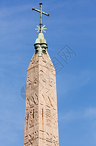罗马波波洛广场埃及方尖碑建筑物柱子象形大理石景观历史性石头城市建筑旅游图片