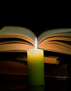 蜡烛和书本烧伤令状照明知识损失阅读文学上帝大学打印图片