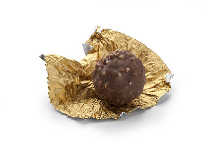 巧克力糖果食物金子甜点棕色包装纸图片