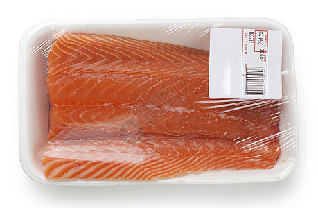 鲑鱼片鳟鱼价格鱼片托盘食物标签商品电影路径图片