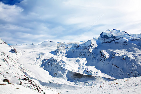冬季雪雪景观蓝色首脑旅游冰川假期岩石阳光晴天高度地形图片
