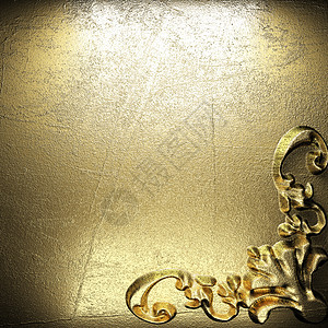 金色复古饰品横幅金子收藏框架奢华边界装饰插图古董风格图片