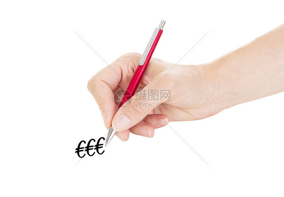 与白背景上的钢笔隔离邮件商业习俗协议草图绘画笔记写作条约签名图片