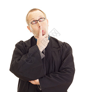 身穿黑袍的法学家商业领带账单职业办公室男人法庭工作室学生咨询图片