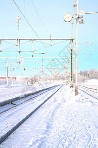 冬季铁路地貌图片
