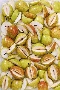 梨美食油桃团体营养果皮圆形绿色收成食物茶点图片
