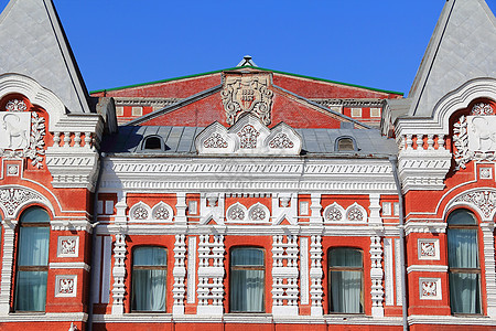 历史戏剧建筑物地标建筑学剧院红色纪念碑大厦观光艺术造型图片