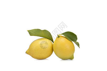 含叶子的柠檬黄色果汁静物饮食树叶蔬菜水果绿色营养白色图片