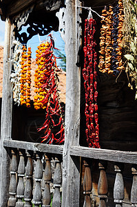 阳光下街头市场红辣椒和红辣椒香料食物厨房蔬菜辣椒混合物红色烹饪植物胡椒图片