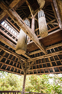 兴都寺的木铃寺庙地标建筑学国家宗教宝塔乌布木头文化旅行图片