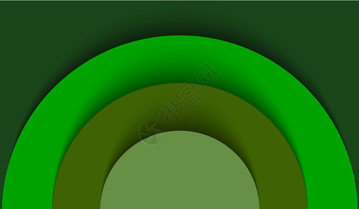 绿色抽象圈图片