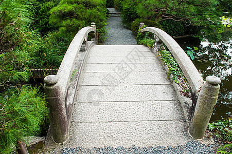 日本桥巨石树木水池池塘小路绿色花园建筑学文化植物图片
