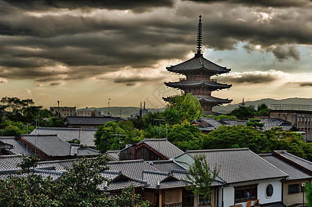 京都塔建筑学观光天空世界历史性寺庙建筑宗教旅行文化图片