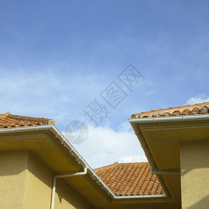 Clay 屋顶墙壁房子建筑建造建筑学瓷砖色调晴天太阳天空图片