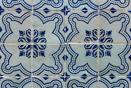 Azulejos 葡萄牙瓷砖工艺拼贴画建筑学地面马赛克建筑古董织物手工陶瓷图片