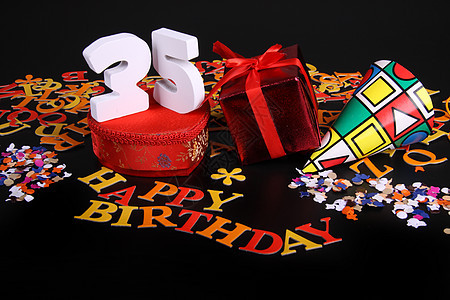 生日快乐卡中年龄以数字表示派对玫瑰幸福卡片礼物惊喜工作室周年问候语纸板图片
