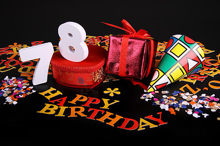 生日快乐卡中年龄以数字表示幸福植物礼物庆典纪念日工作室纸板惊喜卡片派对图片
