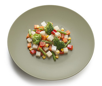 蔬菜混合洋葱辣椒食物扁豆土豆胡椒菜豆玉米盘子红色图片