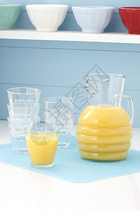 新鲜的橙汁热带早餐纤维橙子果汁饮食饮料水果苦橙玻璃图片