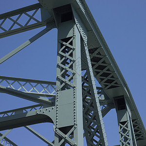 桥桥结构平行线螺丝蓝色地标城市边缘弹力横梁铆钉邮政图片