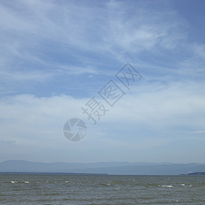 海景卷云流动支撑丝绸海岸湿地天空海洋海浪潮汐图片