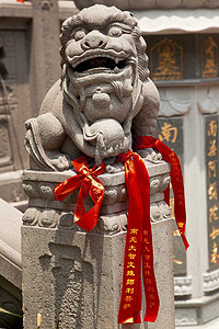 巨石龙红丝带 玉佛寺朱夫西上海齐历史性丝带地标城市宗教纪念碑旅行景观建筑佛教徒图片