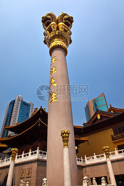 金狮柱峰顶静静寺 上中国上海图片