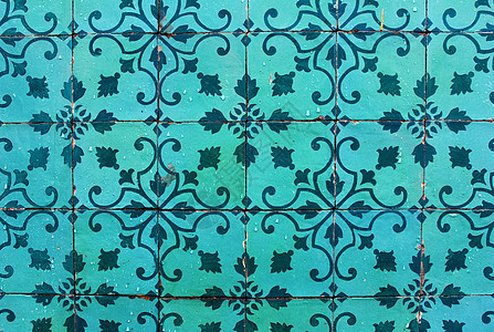 Azulejos 葡萄牙瓷砖织物房子拼贴画陶瓷艺术家建筑物古董工艺手工地面图片
