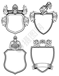 骑士盾和徽章图片