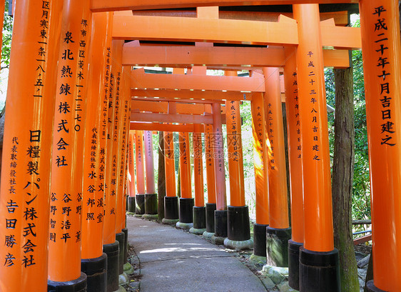 位于法希米因纳里神社的一千个托里门隧道图片