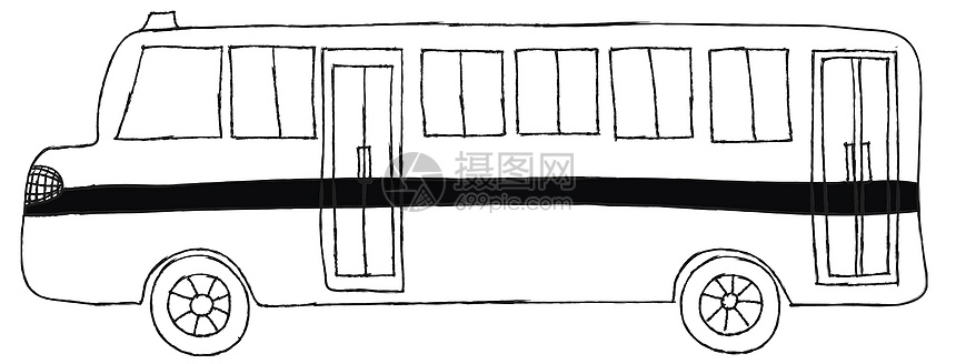 校车卡通片绘画小学生学校孩子男孩们车辆公共汽车交通路线图片