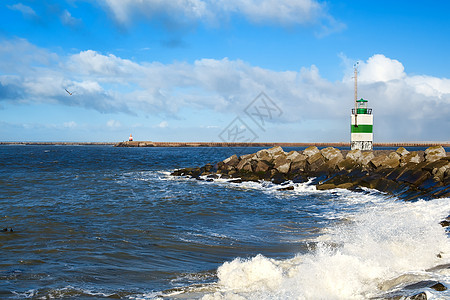 北海沿岸的灯塔图片