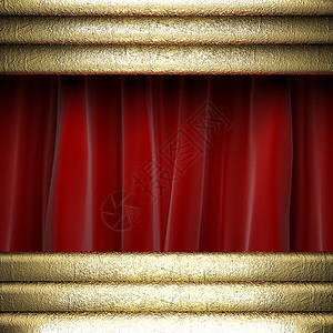金色的红幕仪式歌剧奢华出版物宣传娱乐推介会窗帘马戏团金子背景图片
