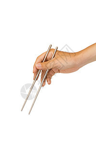 单手握筷子文化剪纸美食小路剪裁食物厨房面条寿司用具图片