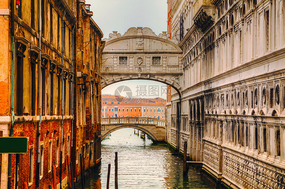 意大利威尼斯的叹息桥旅行血管航海地标缆车旅游建筑学历史监狱图片